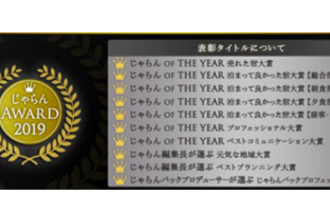 沖縄ブロックの宿泊施設を表彰する「じゃらんアワード2019」を発表！
